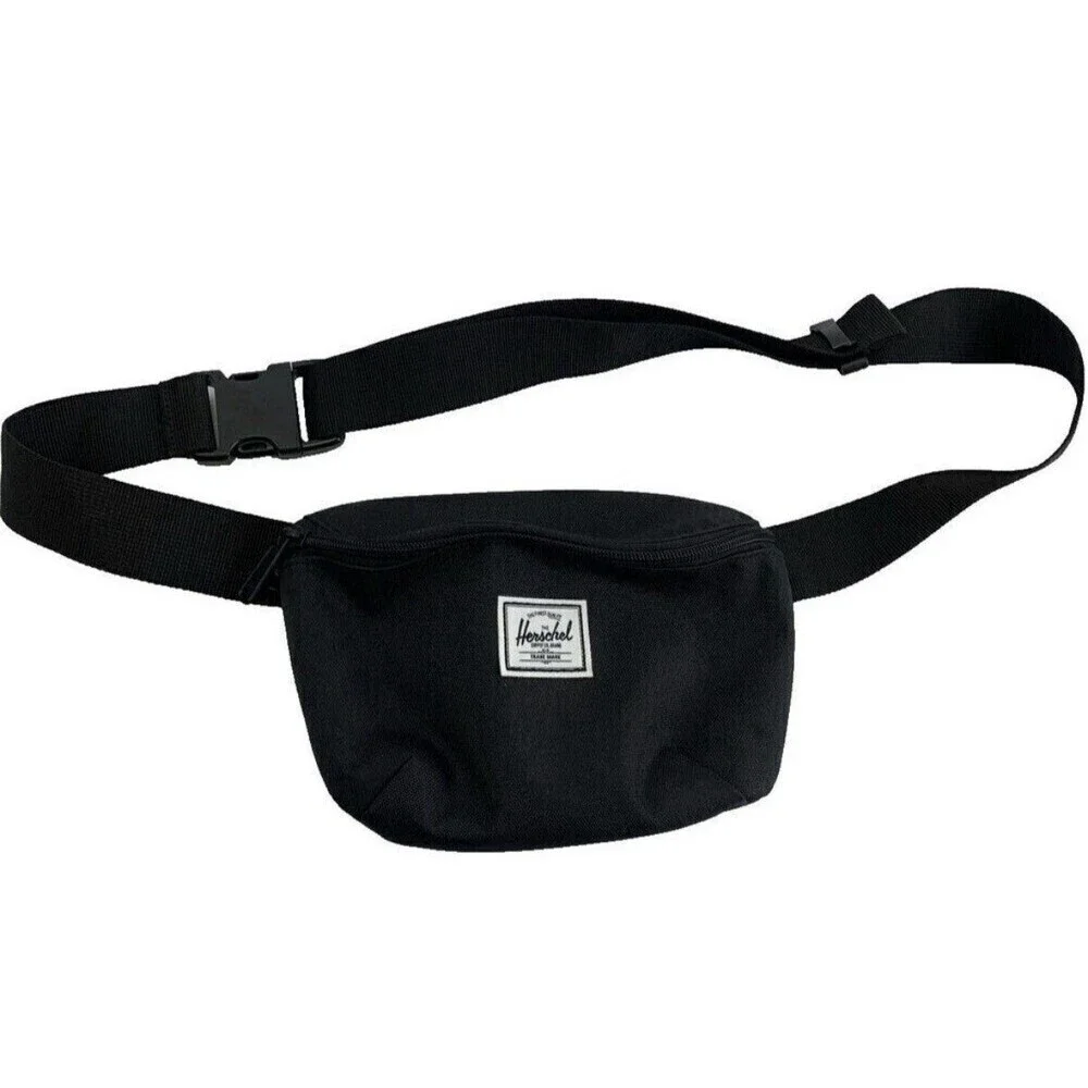 Herschel Supply Aspect Iona Black Backpack Fourteen Waist Hip Pack Card‎ Wallet